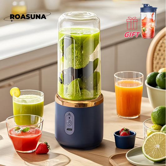 USB Rechargeable Portable Juicer – 6-Blade Smoothie Blender for Shakes, Ice Crushing & More